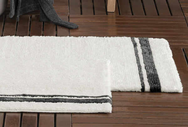 Levi Antraciet Badkamer Mat Set 50X60 Cm 60X100 Cm
