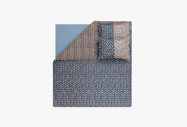 Zoey Marineblauw Dekbedovertrekset Eenpersoons