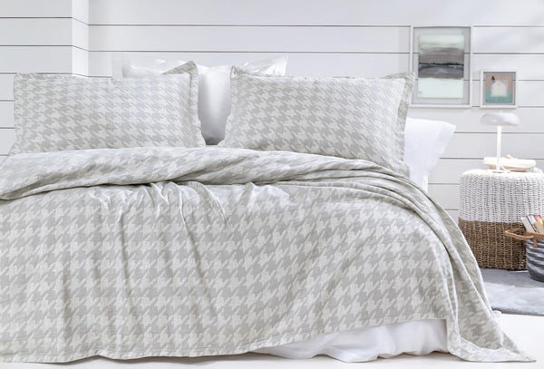 Agie Grijs Bed Sprei Eenpersoons