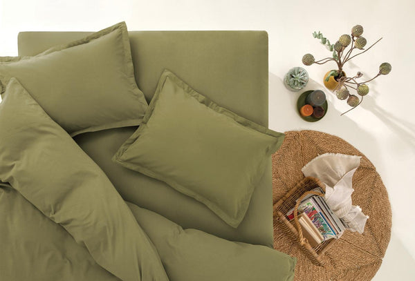 Mix Match Penny Groen Hoeslaken Eenpersoons