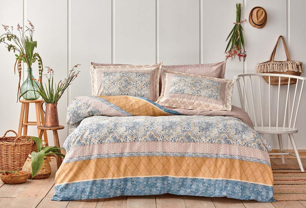 Delissa Blauw Dekbedovertrekset Eenpersoons