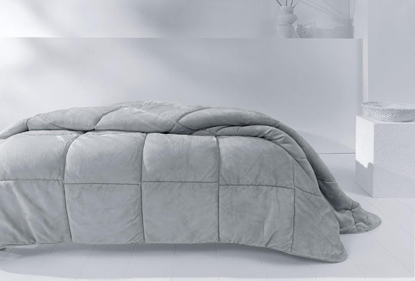 Macaron Wellsoft Grijs Wellsoft Dekbed 155X215 Cm