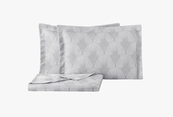 Gian Grijs Bed Sprei Seti Tweepersoons