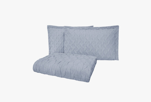 Lennox Indigo Bed Sprei Eenpersoons