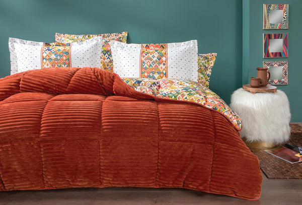 Diamond Oranje Triola Set Eenpersoons