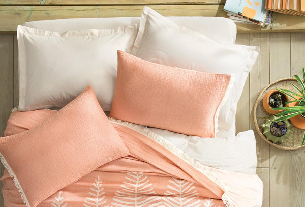 Folium Blush Bed Sprei Seti Tweepersoons