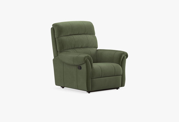 Arizona Manuel mechanisme 1-zits Bank Mohair 11707 Donker Groen