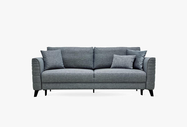 Grace 3-Zitsbank met Slaapfunctie Linnen geweven 14212 Blauw