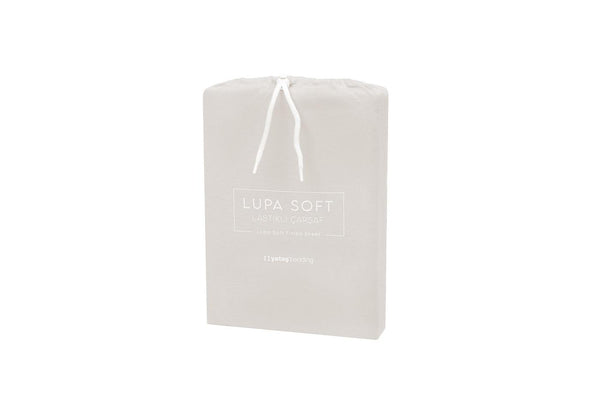 Lupa Soft Beige Hoeslaken Eenpersoons