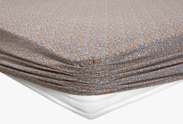 Mix Match Ditsy Antraciet Hoeslaken Eenpersoons