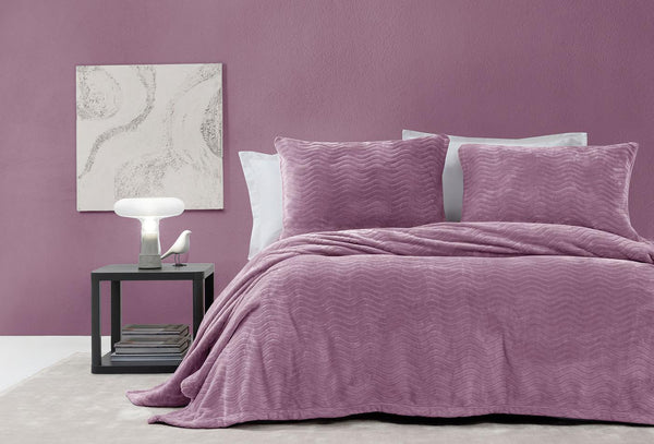 Dazel Asgrijs Deken Bed Sprei Seti Eenpersoons