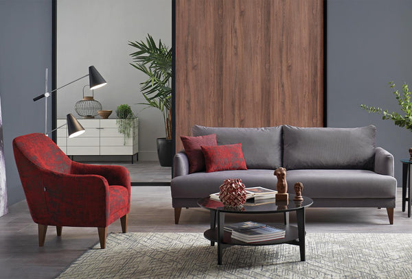 Fiore 3-Zitsbank met slaapfunctie + Fauteuil