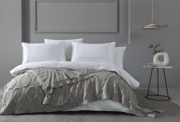 Dotty Taupe Uitzetset Tweepersoons