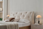 Cante Bed met hoofdbord 160x200 cm Creme - foto 5