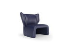 Puddle Fauteuil Echt leer Marine - foto 5