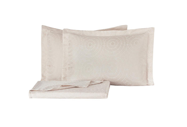Heliks Beige Bed Sprei Seti Tweepersoons