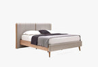 Polka Bed Incl. Hoofdbord 160x200 Licht Groen Linnen stof - foto 2