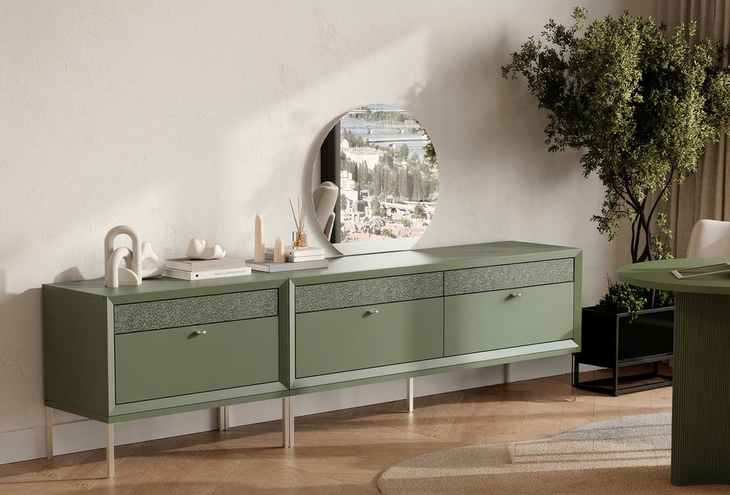 Fit Flex 4 met lades op poten Module Groen 160x67 - foto 3