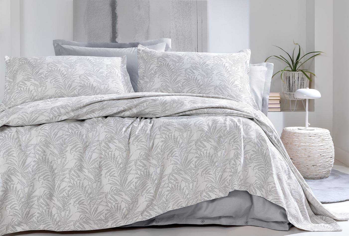 Agape Grijs Bed Sprei Eenpersoons
