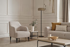 Paloma 3-Zitsbank met Slaapfunctie + Fauteuil Linnen geweven Creme - foto 5