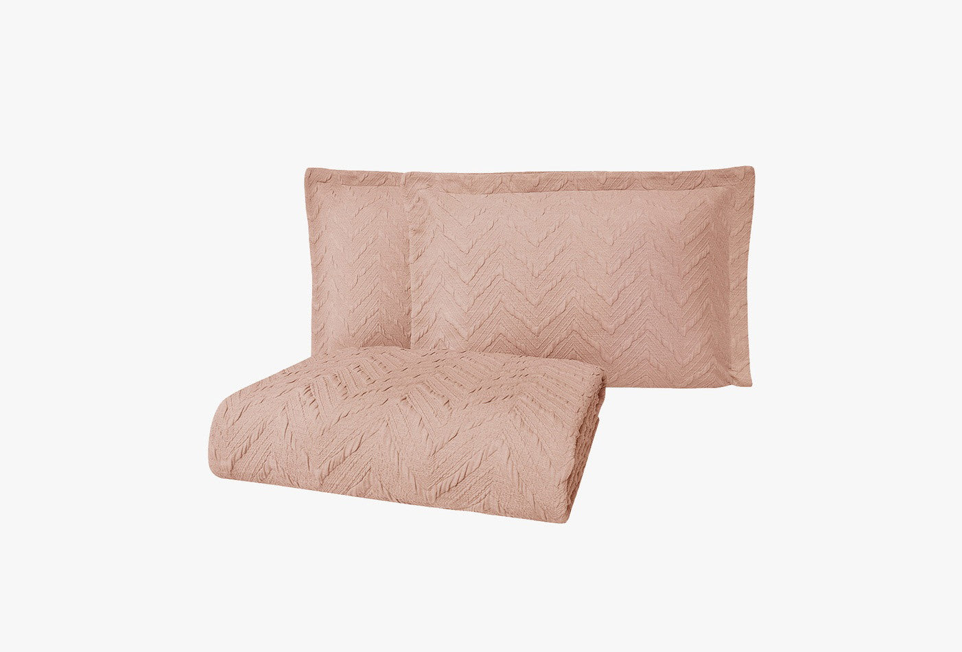 Curly Oudroze Bed Sprei Eenpersoons - foto 2