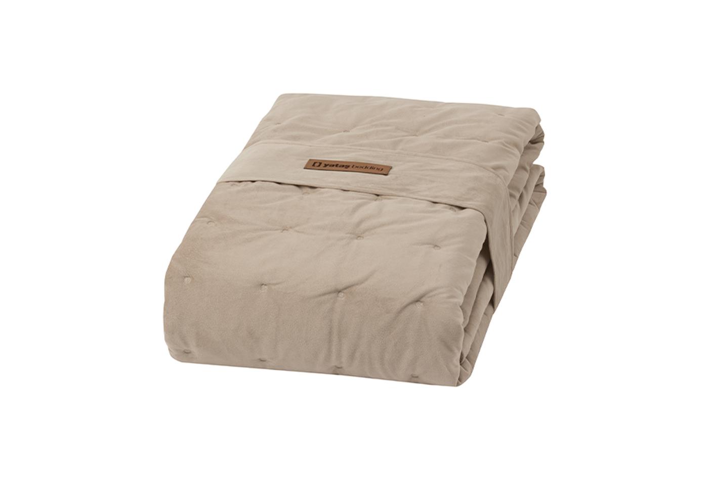 Vals Beige Fluweel Bed Sprei Seti Tweepersoons - foto 5