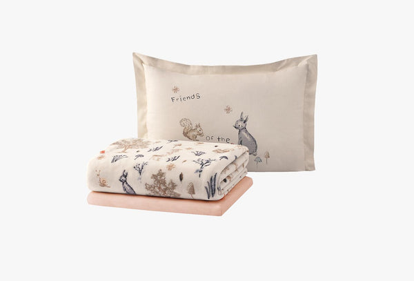Wonderland Creme met deken Lakenset