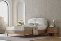 Perge Bed Incl. Hoofdbord 160x200 cm + Kledingkast 5-deurs + Nachtkastje 2 Stuks