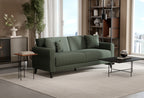 Astera Plus 3-Zitsbank met slaapfunctie Chenille Amandel Groen