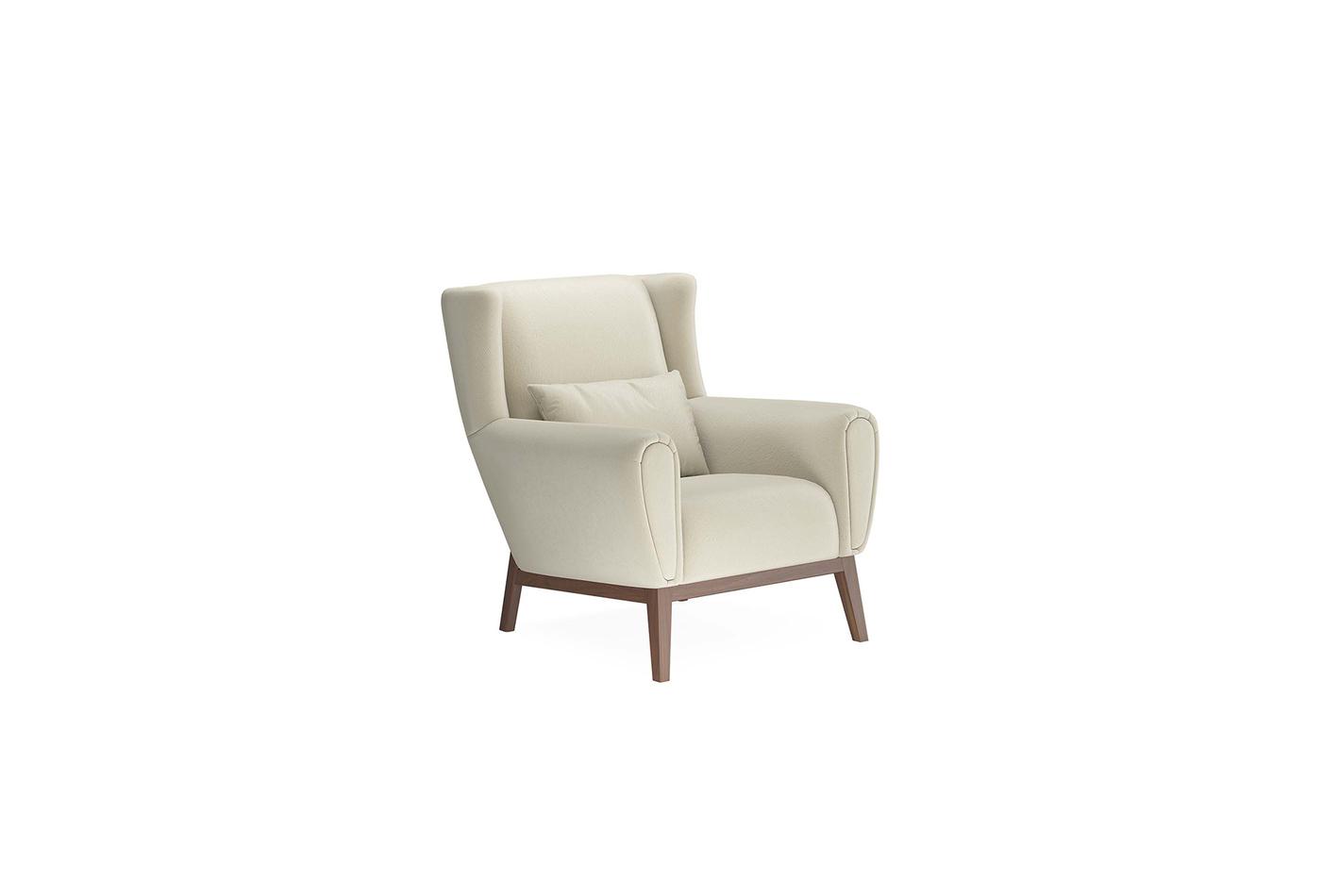 Netha Fauteuil Mohair Creme - foto 2