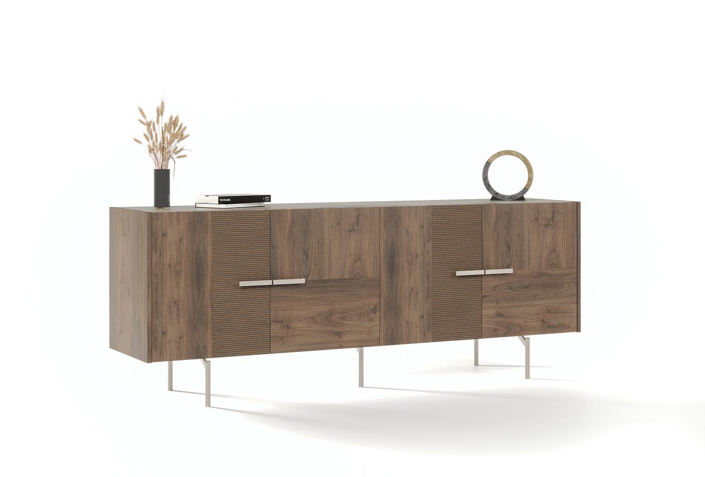 Pavia Dressoir OAK Topper 209x80 cm