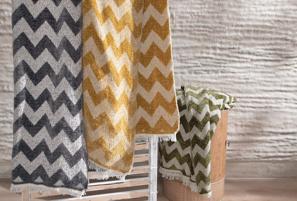Crochet Mosterd Bank Plaid Tv-plaid 130X170 Cm