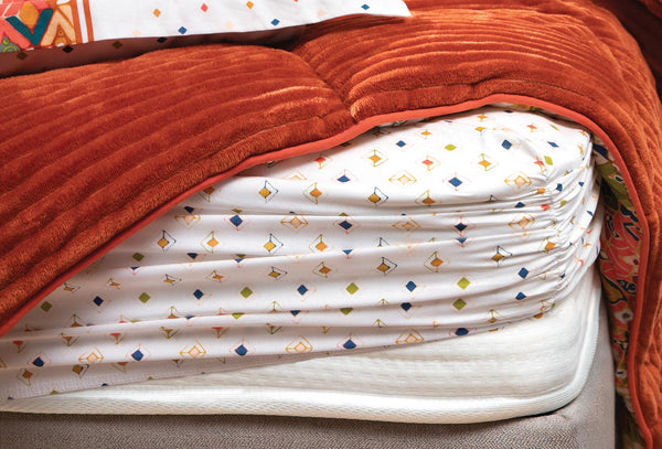Diamond Oranje Triola Set Eenpersoons