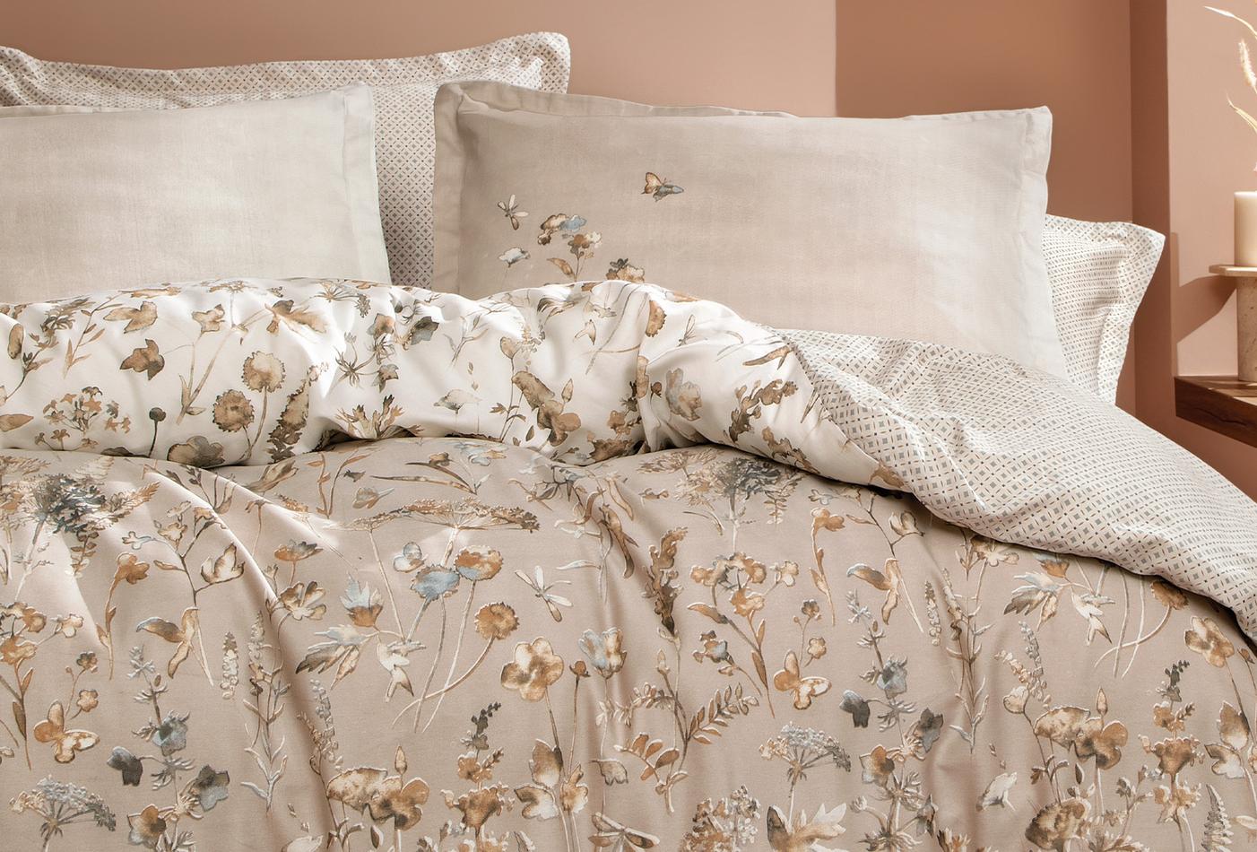Katrina Beige Dekbedovertrek Seti Tweepersoons - foto 4
