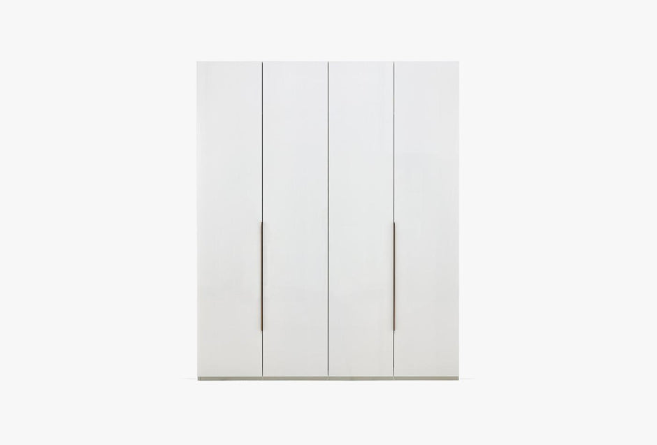 Legato Kledingkast 4-deurs Wit 181X222 Cm