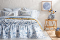 Minella Blauw Pique Tk Eenpersoons