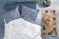 Noelle Indigo Pique Tk Tweepersoons