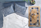 Noelle Indigo Pique Tk Tweepersoons
