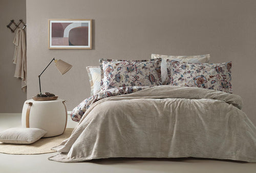 Adel Beige Deken Eenpersoons