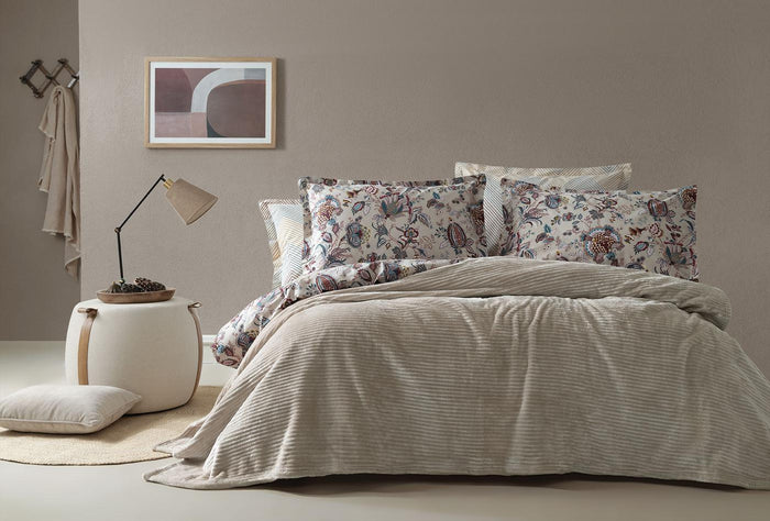Adel Beige Deken Eenpersoons
