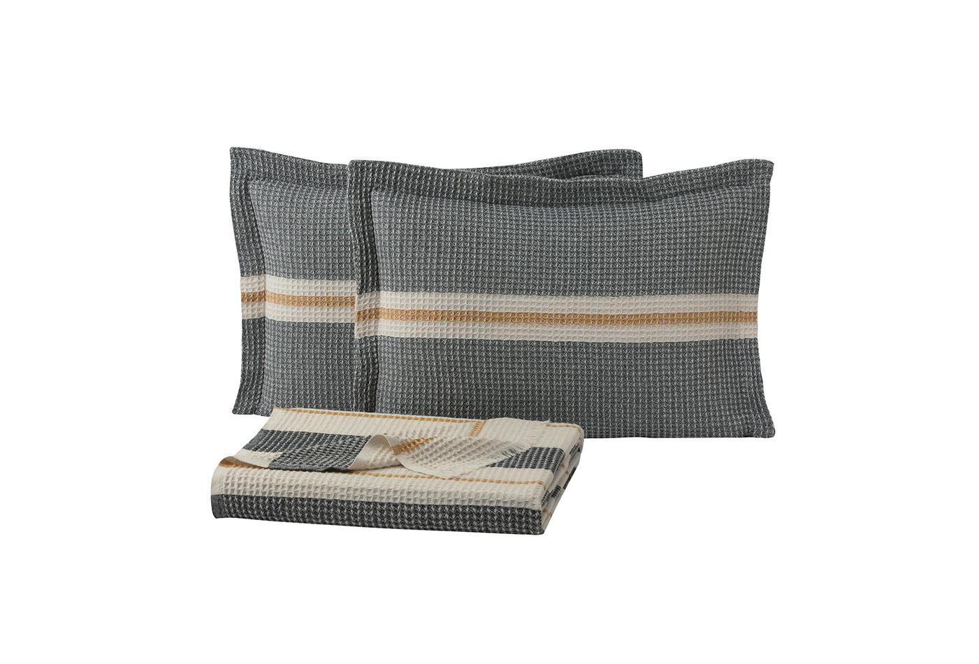 Recta Antraciet Pique Bed Sprei Seti Eenpersoons - foto 4