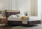 Pavia Boxspring met hoofdbord 160x200 cm Bruin