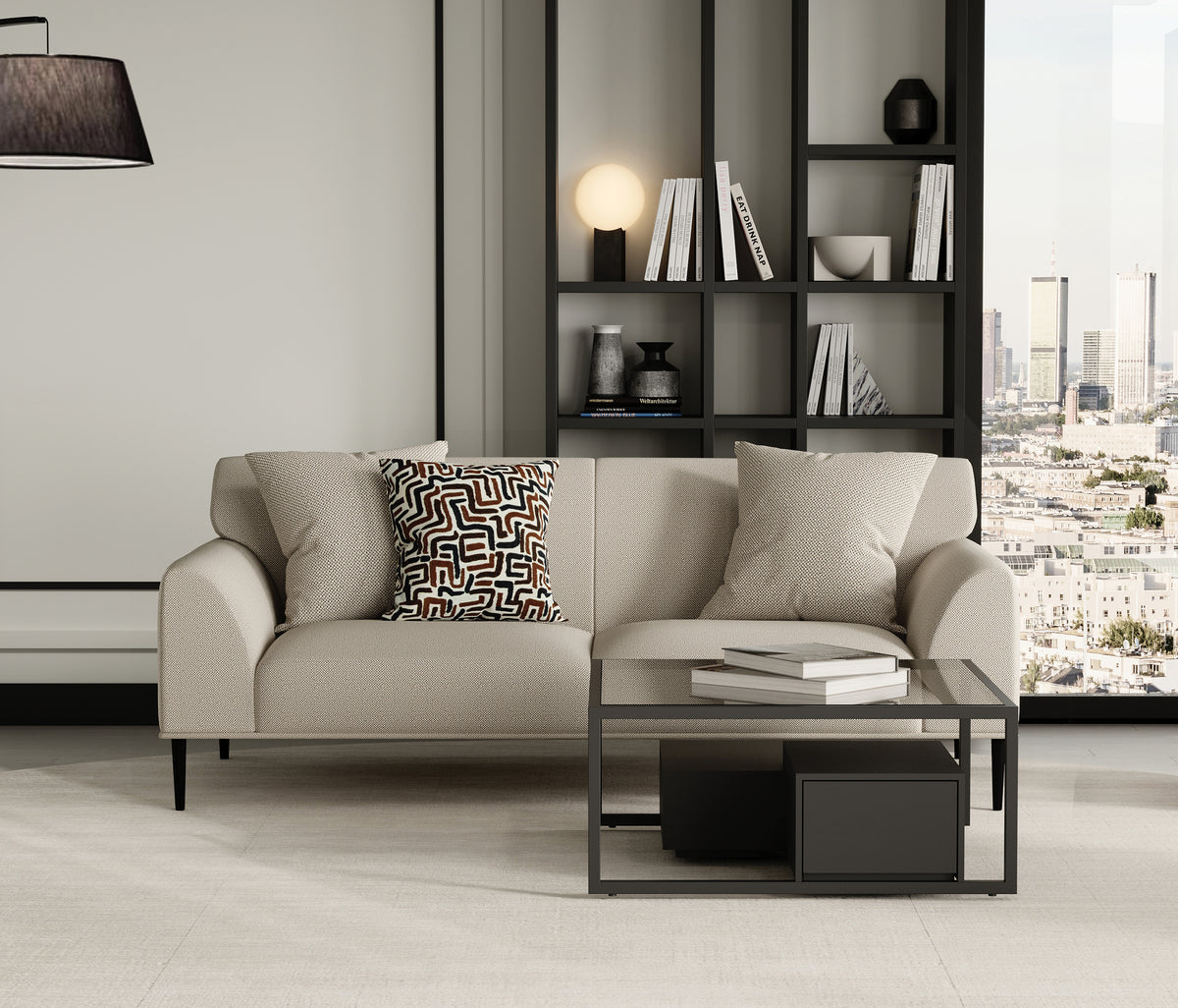 Berta Huisdiervriendelijke 2-zitsbank Fluweel Beige - foto 2