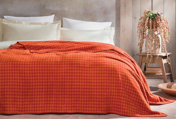 Sandro Terracotta Deken Tweepersoons