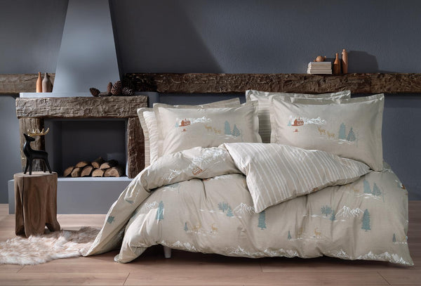 Mateo Beige Dekbedovertrekset Tweepersoons
