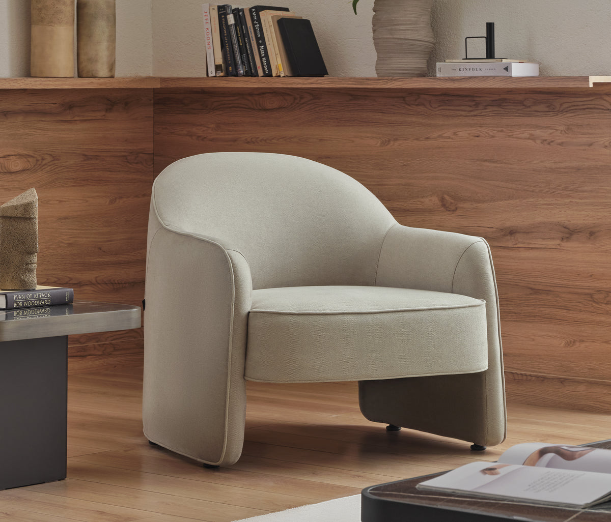 Milo Huisdiervriendelijke Fauteuil Fluweel Creme - foto 2