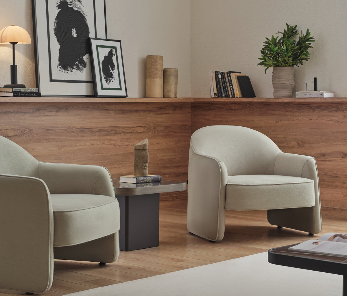 Milo Huisdiervriendelijke Fauteuil Fluweel Creme - foto 4
