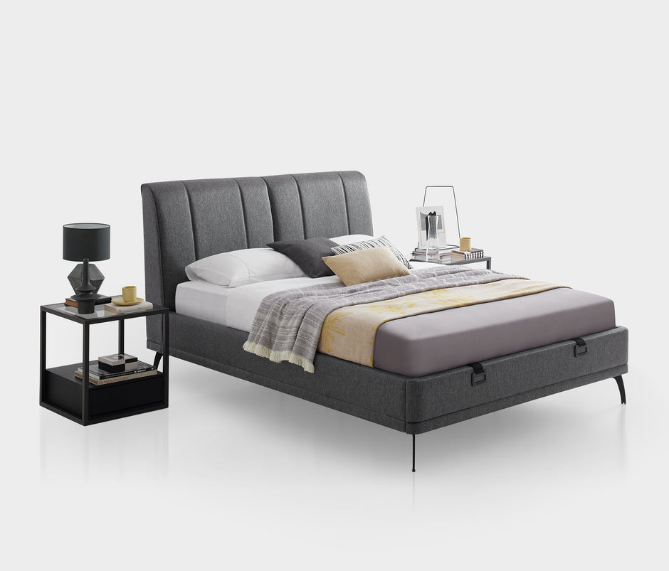 Black Ice Boxspring en Hoofdbord 2-delige Set