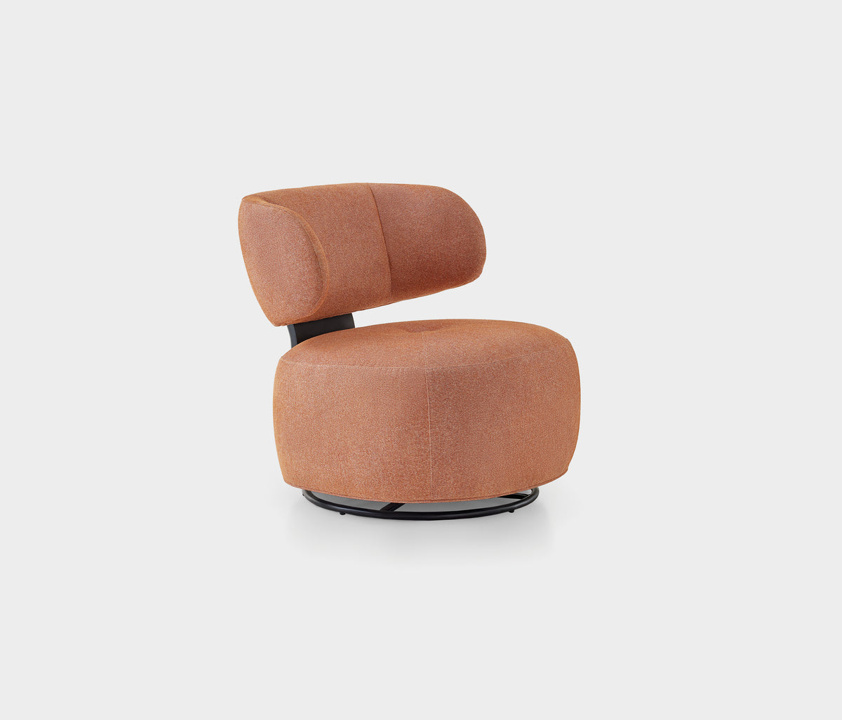 Soho Draaifauteuil Chenille Terracotta - foto 4