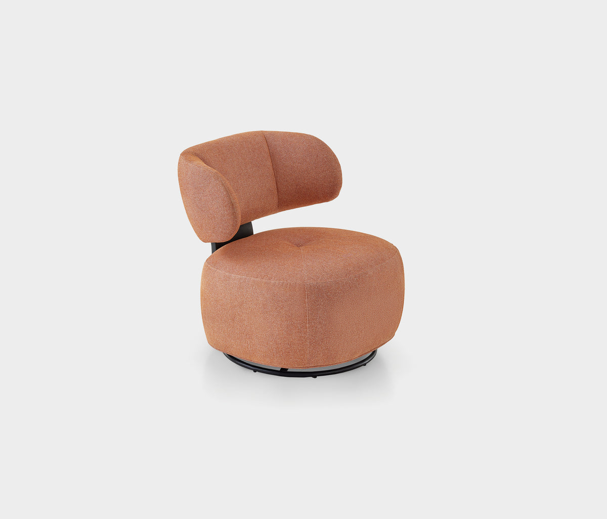 Soho Draaifauteuil Chenille Terracotta - foto 5